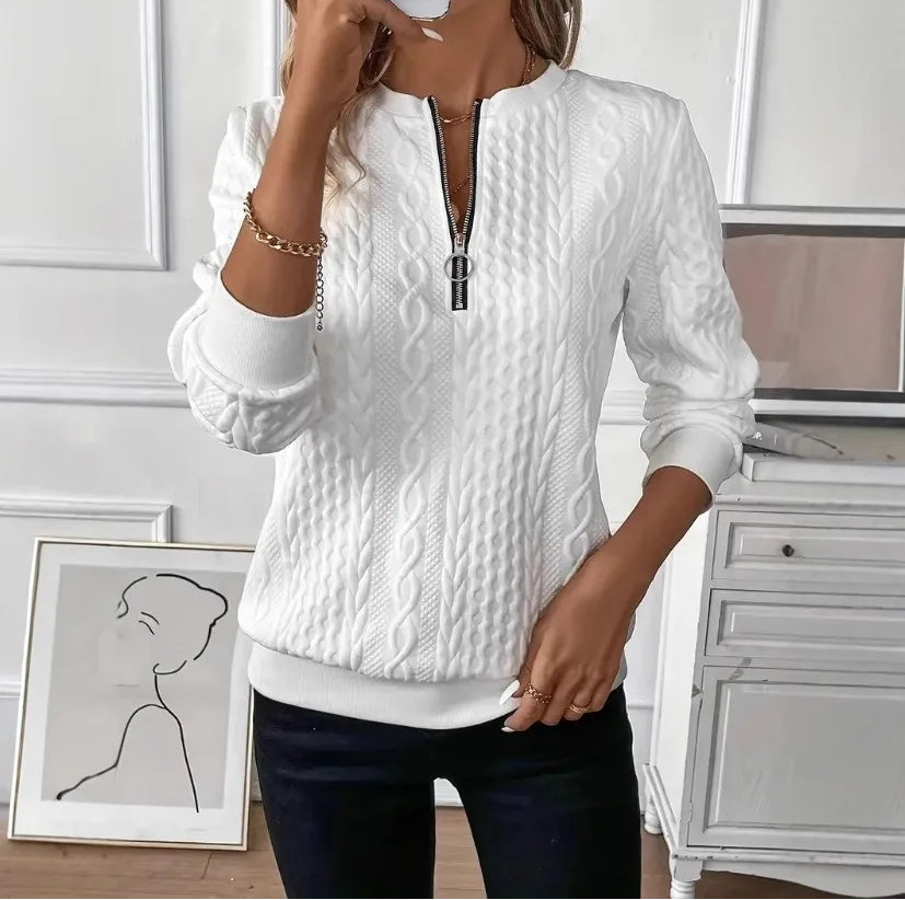 Alicia™ | Jersey con cremallera