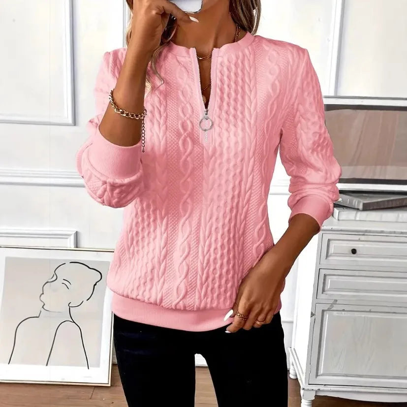 Alicia™ | Jersey con cremallera